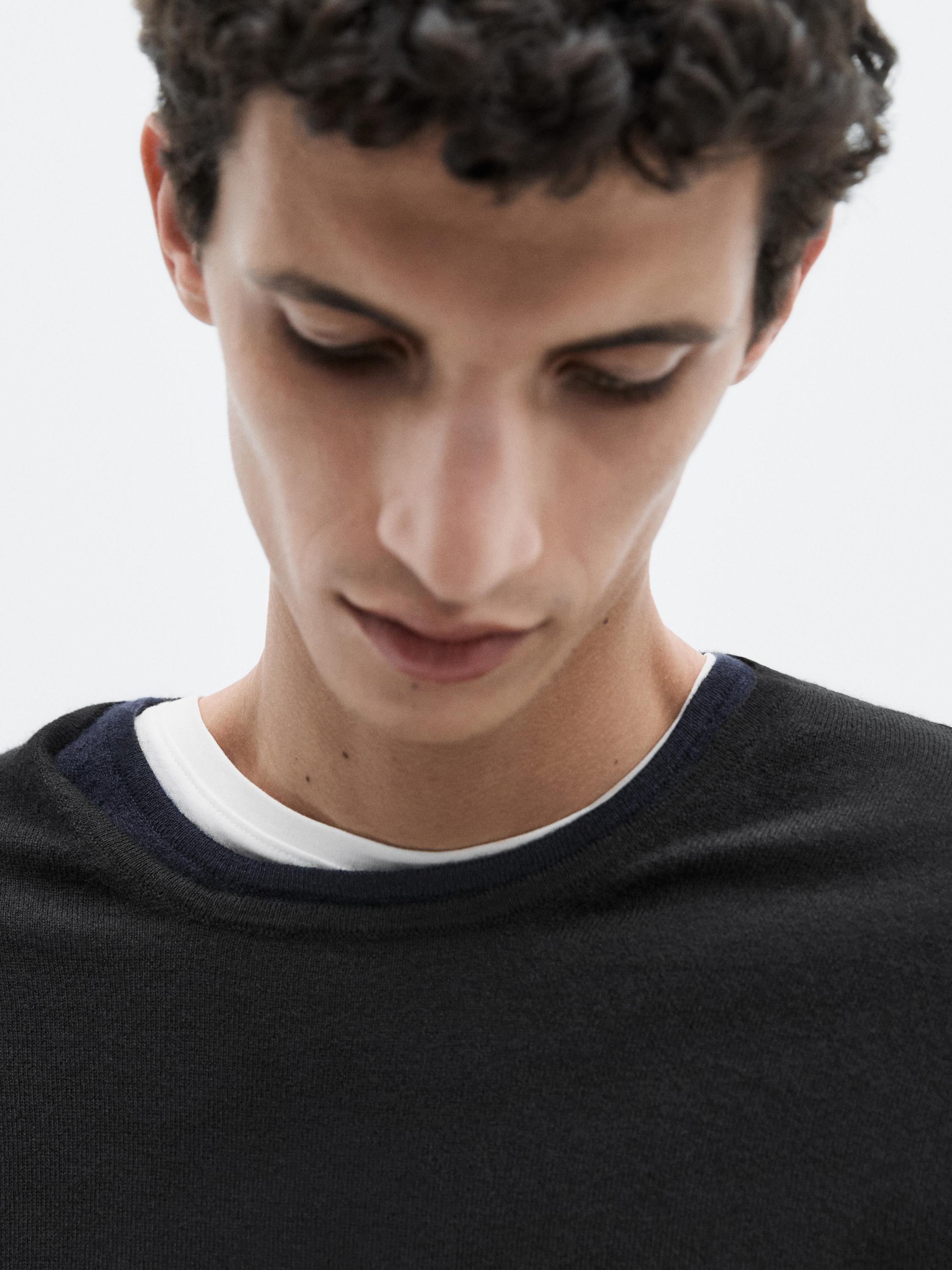 Knit cashmere sweater with crew neck - LIMITED